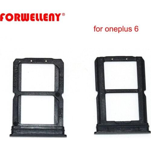 For oneplus 6 oneplus6 A6000 Sim Card Holder Slot Tray Replacement Adapters black