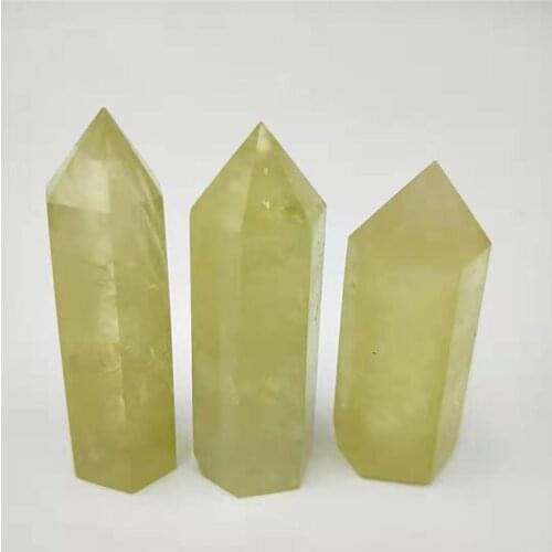 Hot sale! Natural citrine quartz crystal wand point yellow quartz crystals point reiki healing