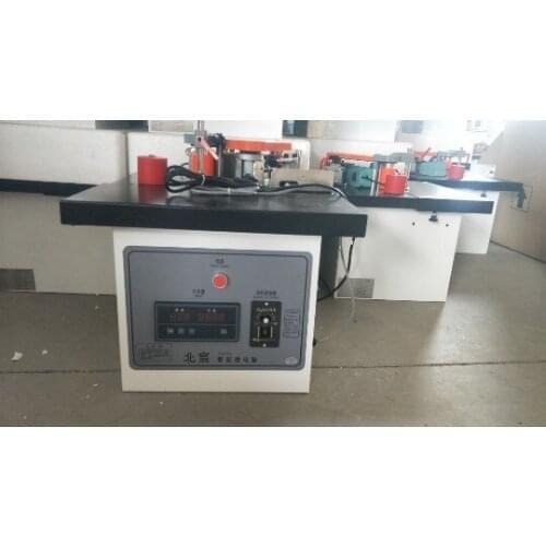 Edge banding machine mini PVC double cylinder plus micro-computer double-sided adhesive coating portable household