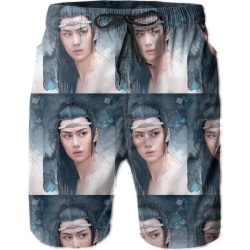 Summer Men Beach Short Breathable Quick Dry Nerdy The Untamed running The Untamed. Lan Zhan Male Shorts