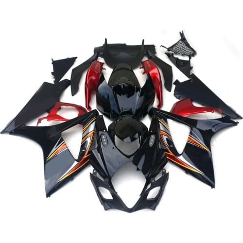 Motorcycle Fairings for SUZUKI GSXR1000 2007 2008 Black Red Fairing kit GSXR 1000 07 08 DL930