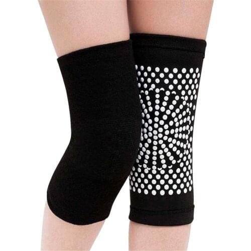 2PCS Knee Massager Leg Warmer Self Heating Support Knee Pad Knee Brace Warm for Arthritis Joint Pain Relief Injury Recovery Belt