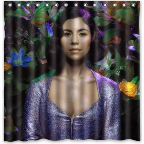 New Eco-friendly Polyester Marina And The Diamonds Bathroom Curtains High Quality Washable Bath Decor Shower Curtain