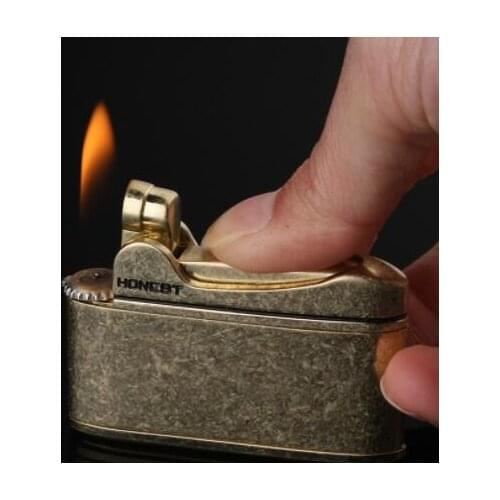 Original Honest packing lighter classic retro snow brass kerosene lighter red flame smoking gift
