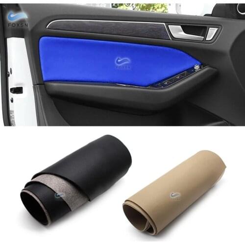 For Audi Q5 2010 2011 2012 2013 2014 2015 2016 2017 2018 4PCS Car Microfiber Leather Door Handle Panel Cover Trim