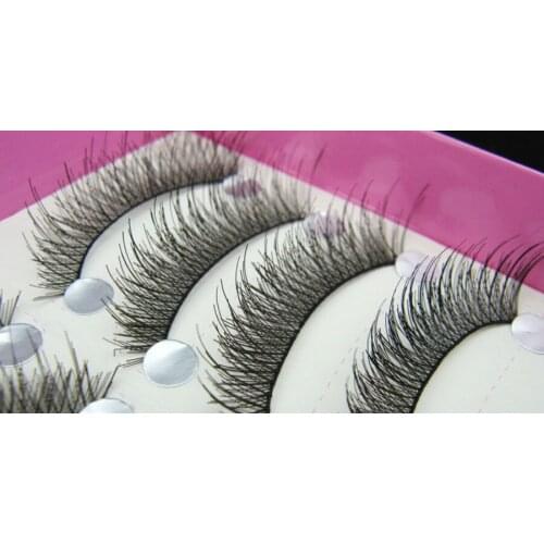 By dhl 100set 10Pair/set Handmade Natural Long False Eyelashes Makeup Eyelash Cheap Fake Eyelashes Extensions Tools Eye Lashes