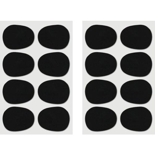 Alto tenor Sax saxophone Clarinet Mouthpiece Patches Pads Cushions, Black, 8PCS sax mouthpiece pads
