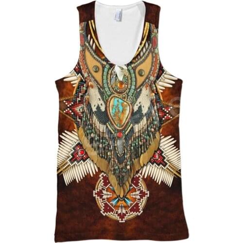 Tessffel Indian Native culture Harajuku Casual Colorful Tracksuit NewFashion Funny 3DfullPrint Unisex Vest/Tank Top Men Women s5