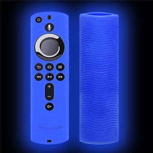 Liser Family Practical Fluorescent Blue Smart Remote Control Protective Silicone And Shockproof Case