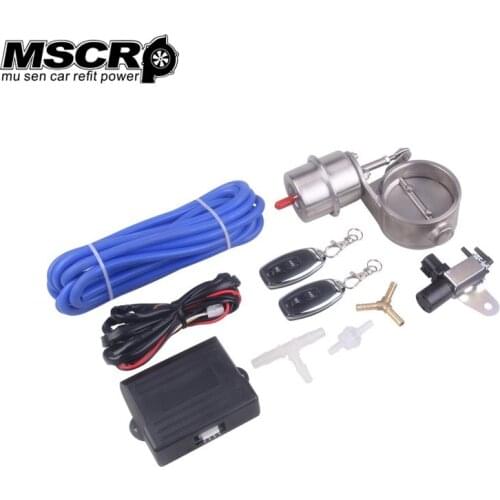 Vacuum Actuator CUTOUT With Exhaust Control Valve Set 2.5" 63mm/3'' 76mm Pipe CLOSE STYLE and Wireless Remote Controller-YX00387