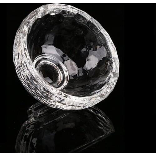 Transparent Crystal Glass Water Cup Buddha Bowl Fashion Jewelry Storage Container