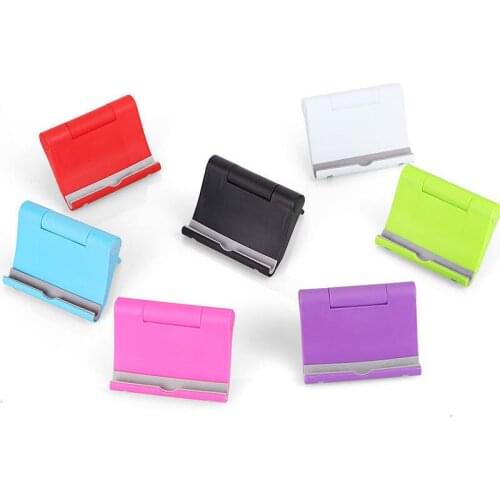 Adjustable Folding Phone Holder Non-slip Rubber Portable Lazy Bracket Desktop Car Phone Support Stand