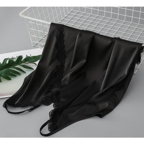 WWENN Sexy V Neck Basic Tops Blusas Casual Womens Lace Camisole Tops Female Black White Shirt Summer Silk Camis Cross Top Women