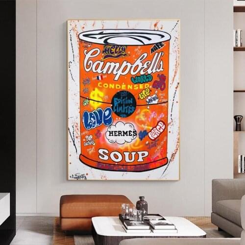 Modern Campbells Condensed SOUP Canvas Painting Abstract Posters Prints Wall Art Pictures for Living Room Decoration Cuadros