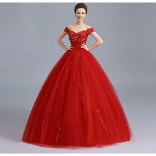 Wedding Dress 2020 Gryffon Elegant Boat Neck Floor-length Lace Up Ball Gown Vintage Vestido De Noiva Robe De Mariee Plus Size