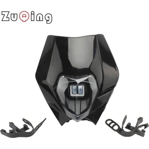 Supermoto LED Headlight Headlamp Head Lamp for SX SXF XC XCF XCW XCFW EXC EXCF 125 150 250 300 350 450 530 MX Dirt Bike Enduro