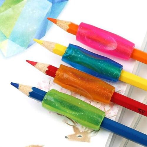 4Pcs/lot Learning Partner Children Students Stationery Pencil Holding Practise Device For Correcting Pen Holder Postures Grip