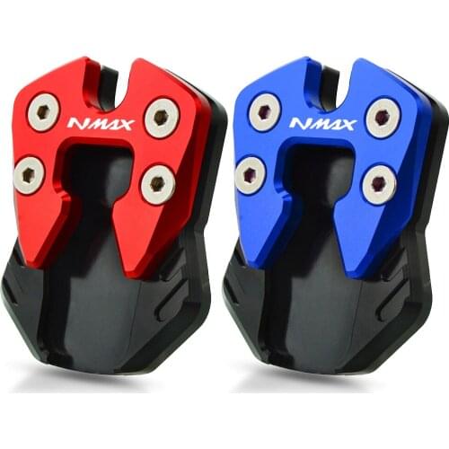 N-MAX Motorcycle CNC Foot Side Stand Extension Support Plate Enlarge Kickstand FOR YAMAHA NMAX 155 125 NMAX155 NMAX125 2015-2019