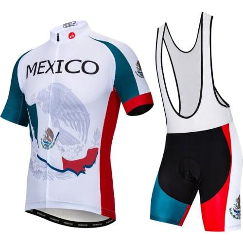 Cycling Jerseys Bib Shorts Set Mens Mountain Bike Clothing Summer MTB Bicycle Suits Breathable Anti-UV