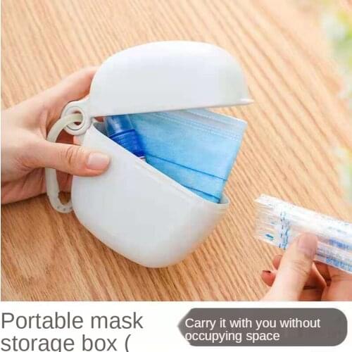 Mask Storage Box Portable Household Mouth And Nose Mask Clip Storage Bag Artifact Mini Carry-on Storage Box With Lid
