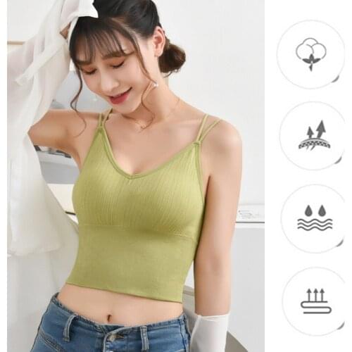 Woman Knitted Tank Top Women Strap Vest Sexy Female Knitting Crop Top