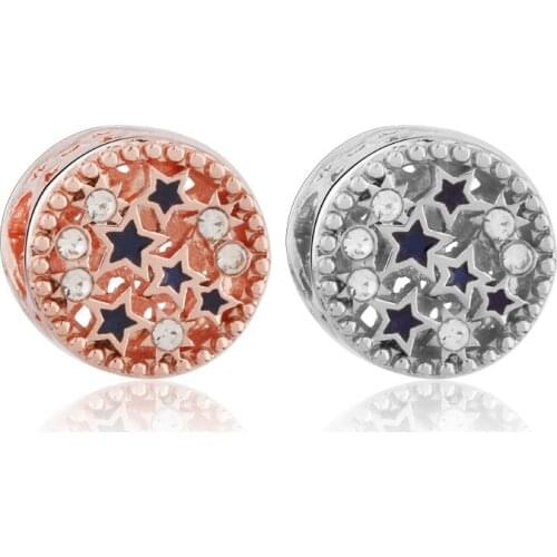 Starry sky trinket berloque charms bangle fit pandora bracelet & necklace jewelry accessories diy bead jewelry for women gift