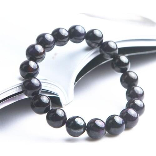 10.5mm Genuine Natural Purple Sugilite Bracelet Women Men Stretch Crystal Round Beads Natural Stone Bracelet