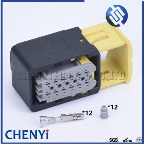 1 set ECU 12 pin 2-1703639-1 waterproof auto Connector 1-1545277-1 Car Plug And Socket Urea Pump Sensor Connector