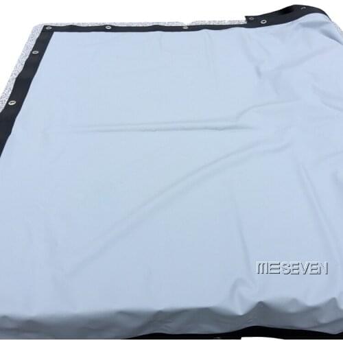 180 Inch 16:9 Collapsible PVC HD Portable Projector Screen with Hanging Hole Grommets for Home Front Projection Outdoor Movies