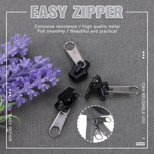 6 PCS/Set Universal Instant Fix Zipper Repair Kit Replacement Zip Slider Teeth Rescue New Design For Sewing Clothes