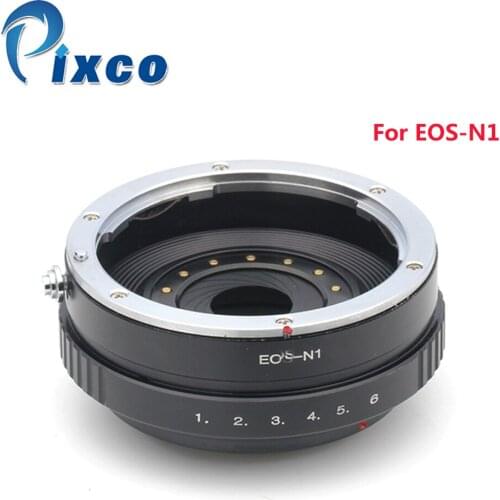 Adjust Aperture lens adapter Suit for Canon E/O/S EF EF-S mount Lens to Suit for Nikon 1 Camera V1 J1