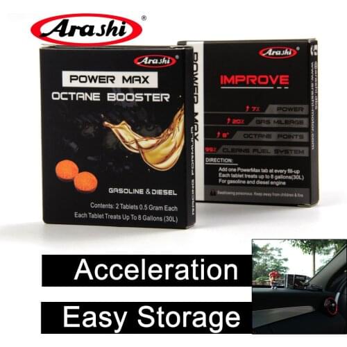 Arashi 12 Packs Petrol Oil Additive Injector Reducer Power Max For YAMAHA MT07 MT 07 Motorcycle Accessories Cleaning Cleaner