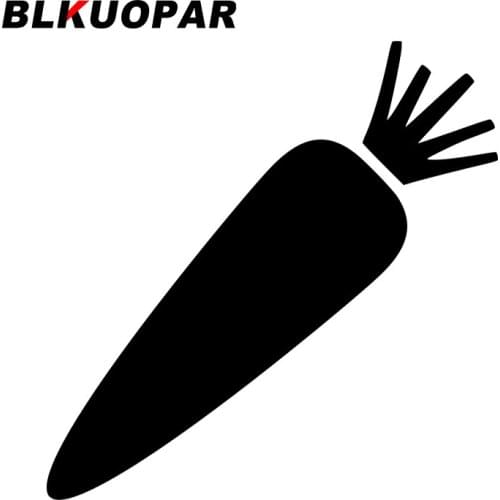 BLKUOPAR for Food Carrot Car Stickers Sunscreen Personality Decals JDM Accessories Refrigerator Waterproof Vinyl Material Decor