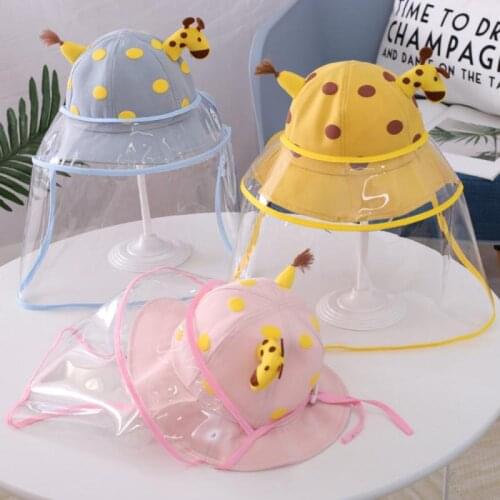 Childrens Hat Shield Against Droplets Removable And Matchable Anti-droplet Transparent Shield Hat Accessories For 1-4 Years