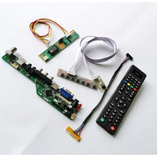 For TD141TGCD1/TD141TGCD2 LVDS 30-Pin VGA+Audio+USB+Remote 1CCFL 14.1" 1024*768 notebook PC LCD screen controller board kit