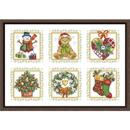Elegance ornaments cross stitch kits bear Dreampattern embroidery needlework sets 18ct 14ct 11ct unprint cloth DIY handmade