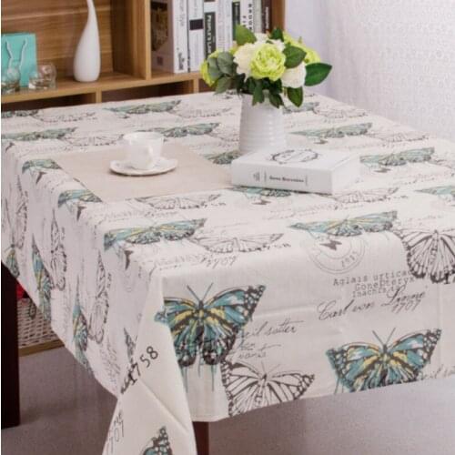 Retro cotton and linen fabric printed Butterfly cotton fabric DIY sofa curtain tablecloth home decor cotton fabric