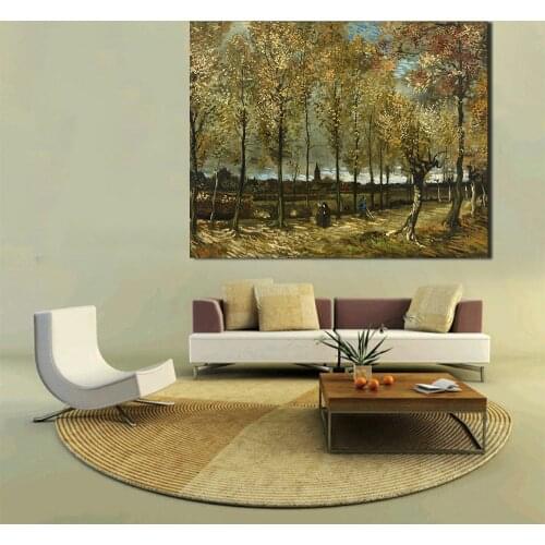 JQHYART Poplars near Nuenen Landscape by Vincent van Gogh Print Wall Art Decor Oil Painting on Canvas Wall Painting Picture