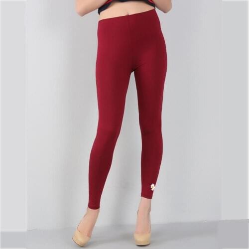 Spring and Summer style New Fashion Casual bamboo fiber high elastic leggings plus size 6XL 7XL Daisy print Womens pants