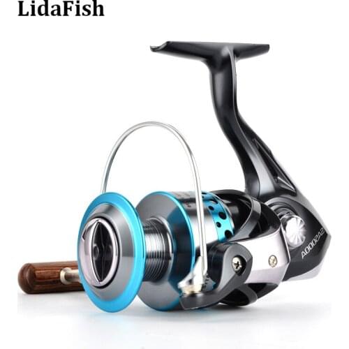 LIDAFISH Brand Fishing Reel SA 1000-6000 Series No Gap Spinning Reel 10+1 Ball Bearings Metal Spool Fishing Wheel
