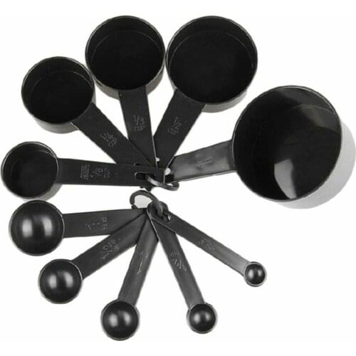 10 Pcs/Set Measuring Cups And Spoons Plastic Measuring Baking For Cooking Scale Kitchen Accessories Pastry Cooking Tools