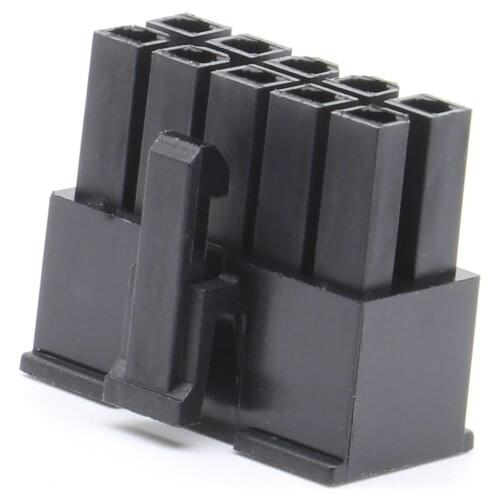 Molex 4.2mm pitch 10p double row black connector connector plug 5557 plastic shell computer car