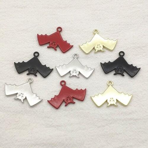 New arrival! 19x28mm 10pcs Zinc Alloy Bat Pendant Charm for Halloween Holiday Jewelry DIY Parts,Jewelry Findings & Components