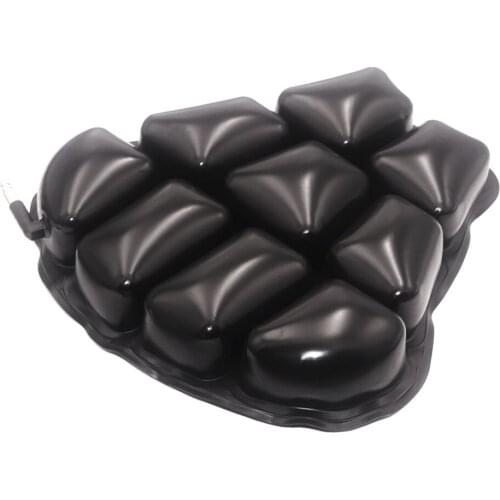 Reamocea Anti-Decubitus Motorcycle Seat Cushion 38*36*4cm Lightweight TPU Sunscreen Breathable Airbag Inflatable Replacement