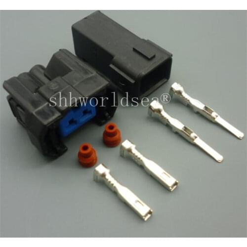 Shhworldsea 1sets 2 pin 2.2mm car fuel injector electrical plug connector for Honda oBD2 NH1 6189-0533 1996-2002