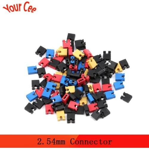 100pcs 2.54mm Connector Pin Header Jumper blocks Cap for 3 1/2 Hard Disk Drive CD/DVD Drive Motherboard and/or Expansion Card