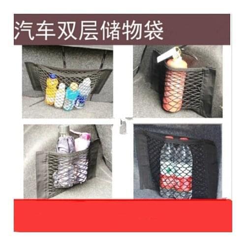 Car-Styling Trunk Seat Storage Net Pocket Bag For Volkswagen vw Jetta Tiguan POLO Passat CC Golf GTI R20 R36 EOS Scirocco