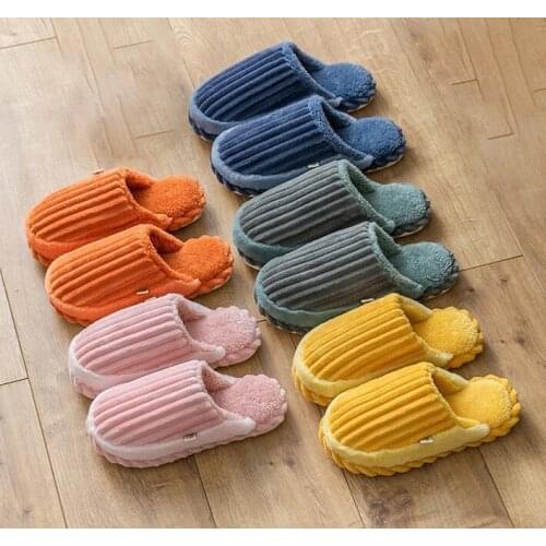 Women Winter Home Slippers Cartoon Warm Shoes Non-Slip Soft House Indoor Bedroom Lovers Couples Floor