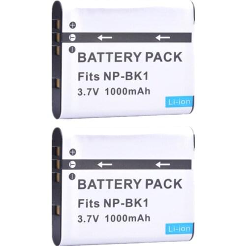 Tectra 2pc NP-BK1 Bateria NPBK1 np bk1 Battery for Sony DSC-S750 S780 S950 S980 W180 W190 W370