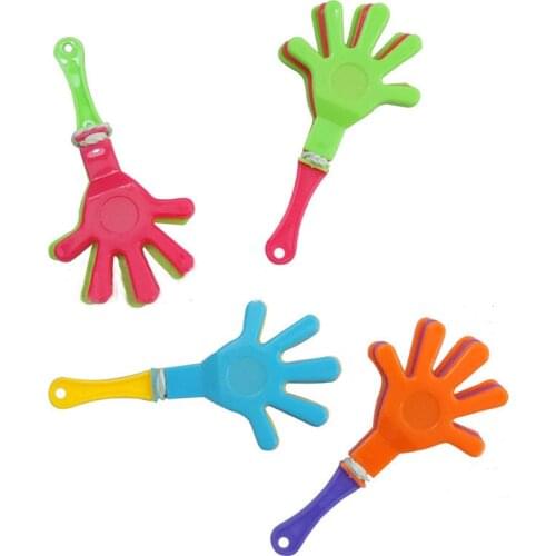 10 Pcs/set Funny Colorful Hand Clapper Concert Party Cheering Props Children Clap Clap Your Hands Toys Birthday Party Favors
